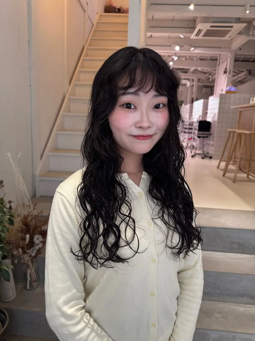 似合わせカット + パーマ 〆の写真