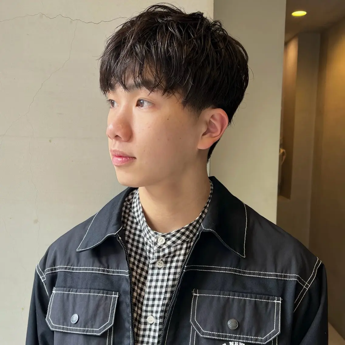 ショート メンズ メンズ韓国風 マッシュ 韓国風ヘア カット ヘッドスパ なな/ICI/レイヤ ーパーマ/上前津のヘアスタイル