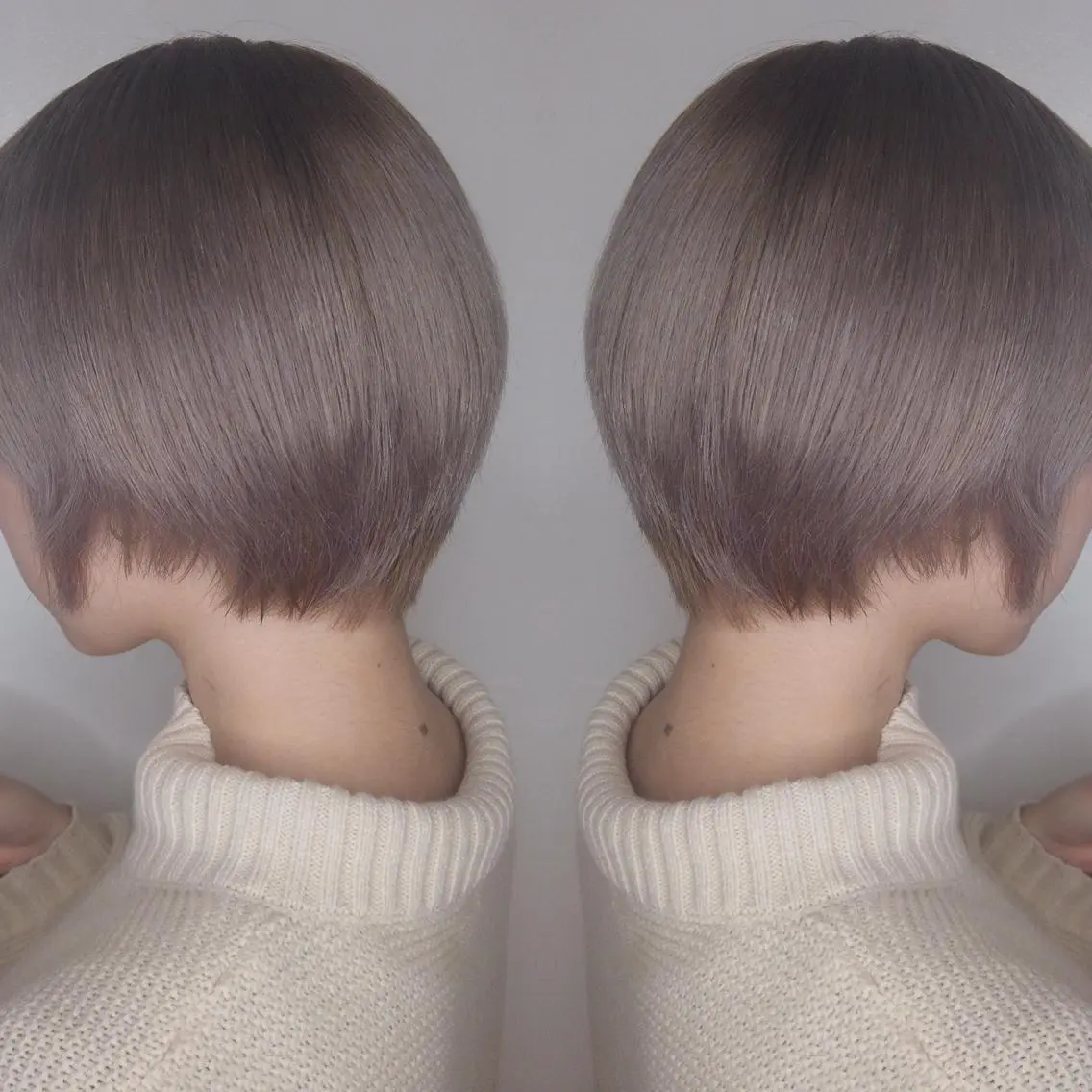 ショート カラー ヘアアレンジ ハイトーンカラー カット トリートメント 竹内啓太 ボブのヘアスタイル