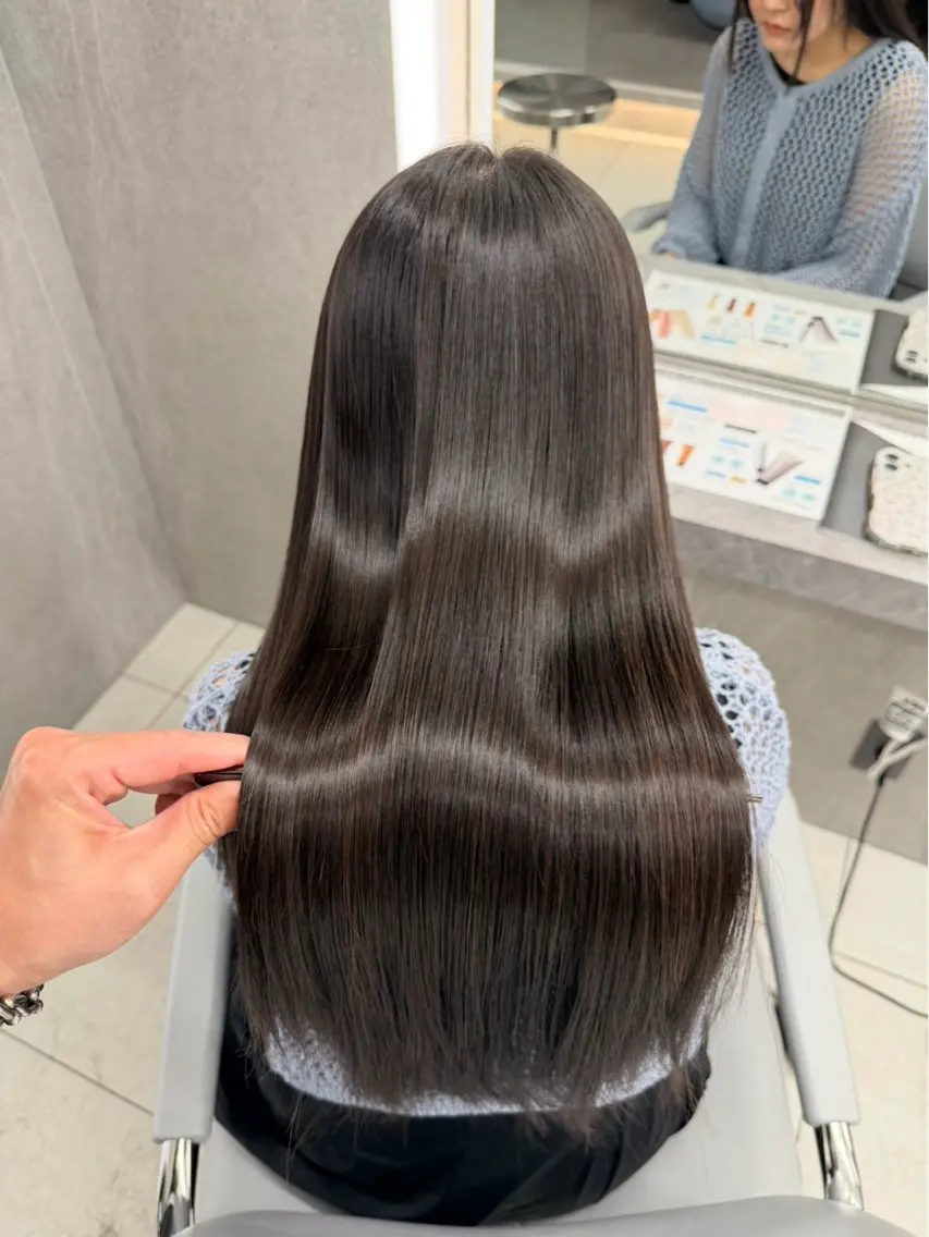縮毛矯正 うの はるなのヘアスタイル