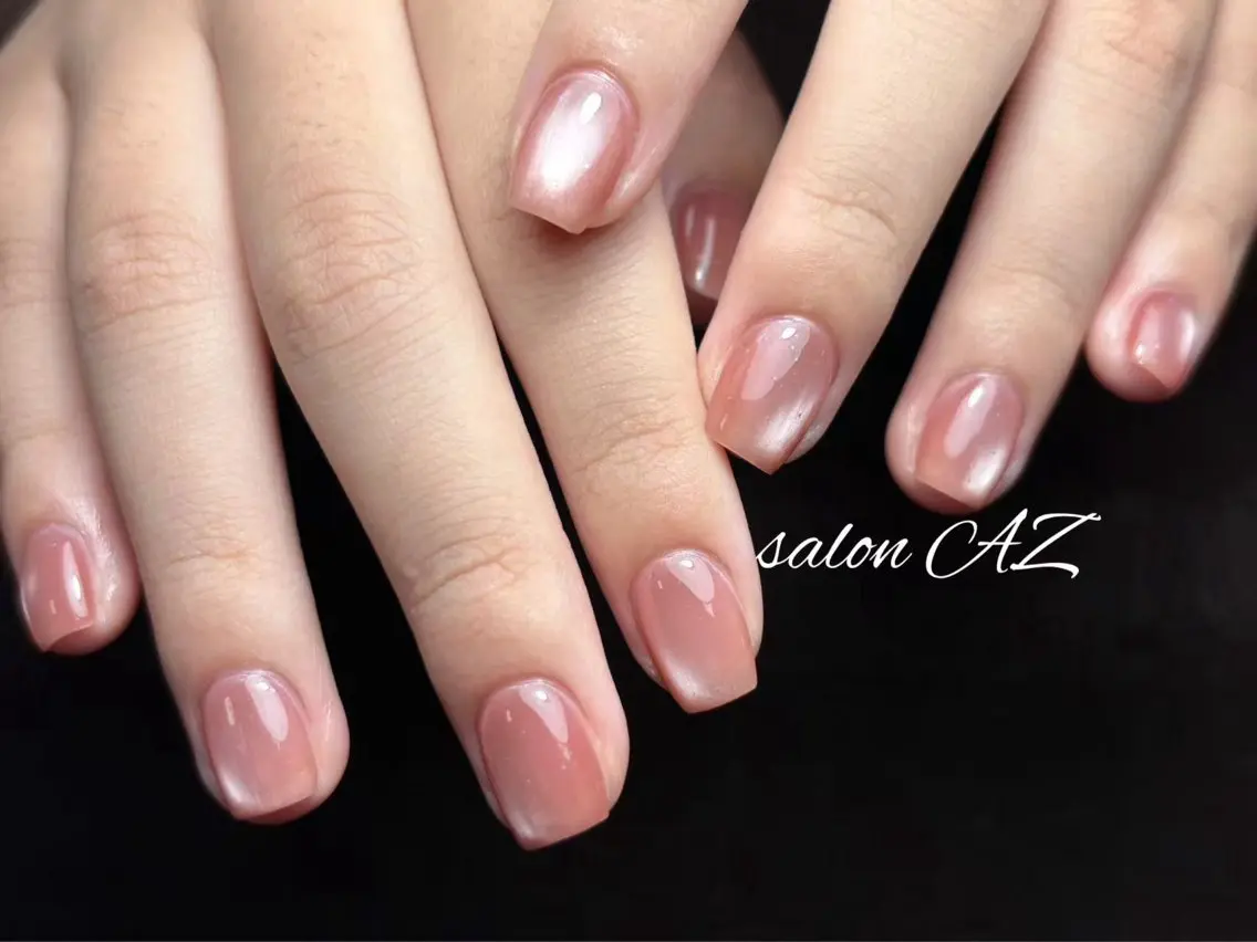 ネイル アートネイル 長さ出し フットネイル フレンチネイル ジェルネイル salon AZのネイルデザイン
