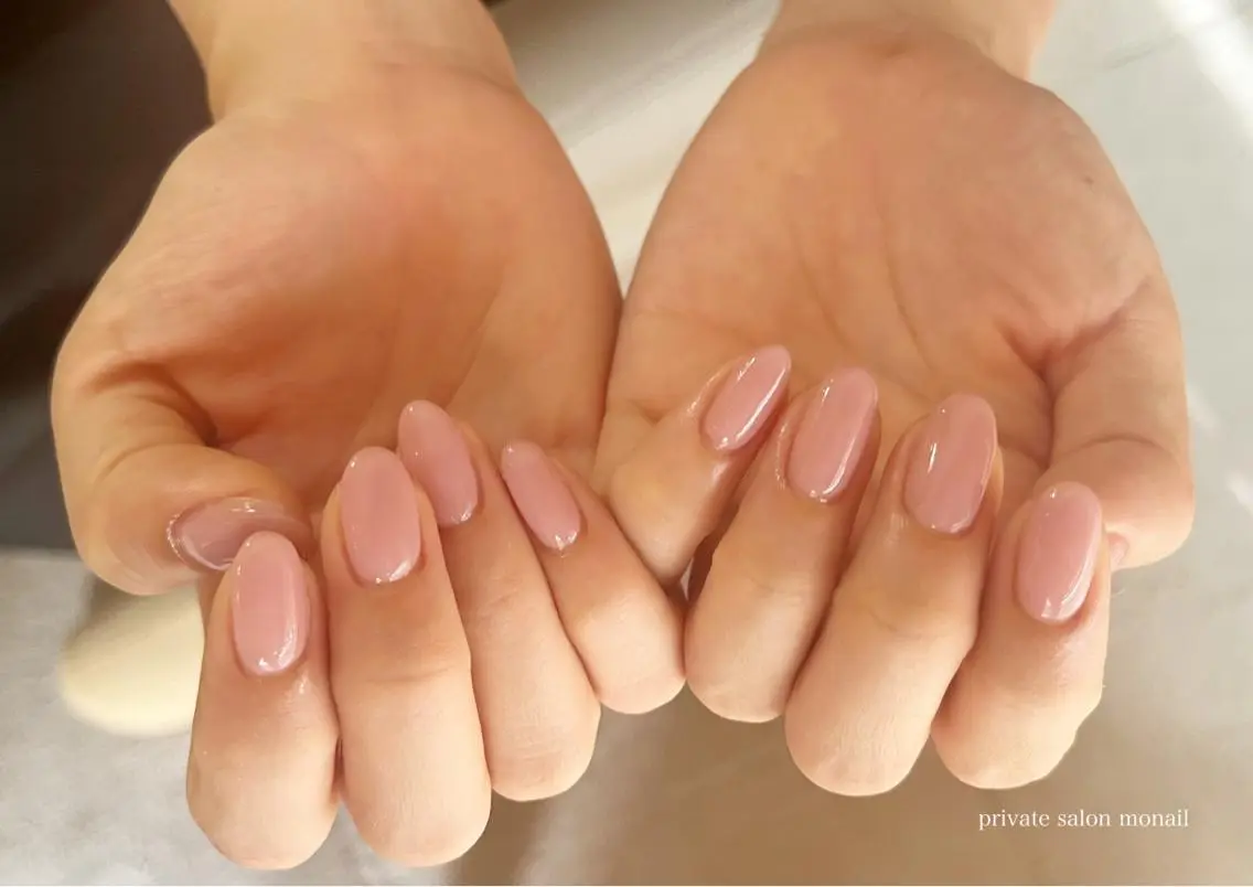 ネイル ワンカラーネイル ハンドネイル nail salon monailのネイルデザイン