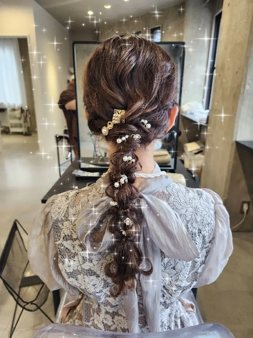 ヘアアレンジ あかね☆ヘアアレンジ /ボブ/縮毛矯正のヘアスタイル