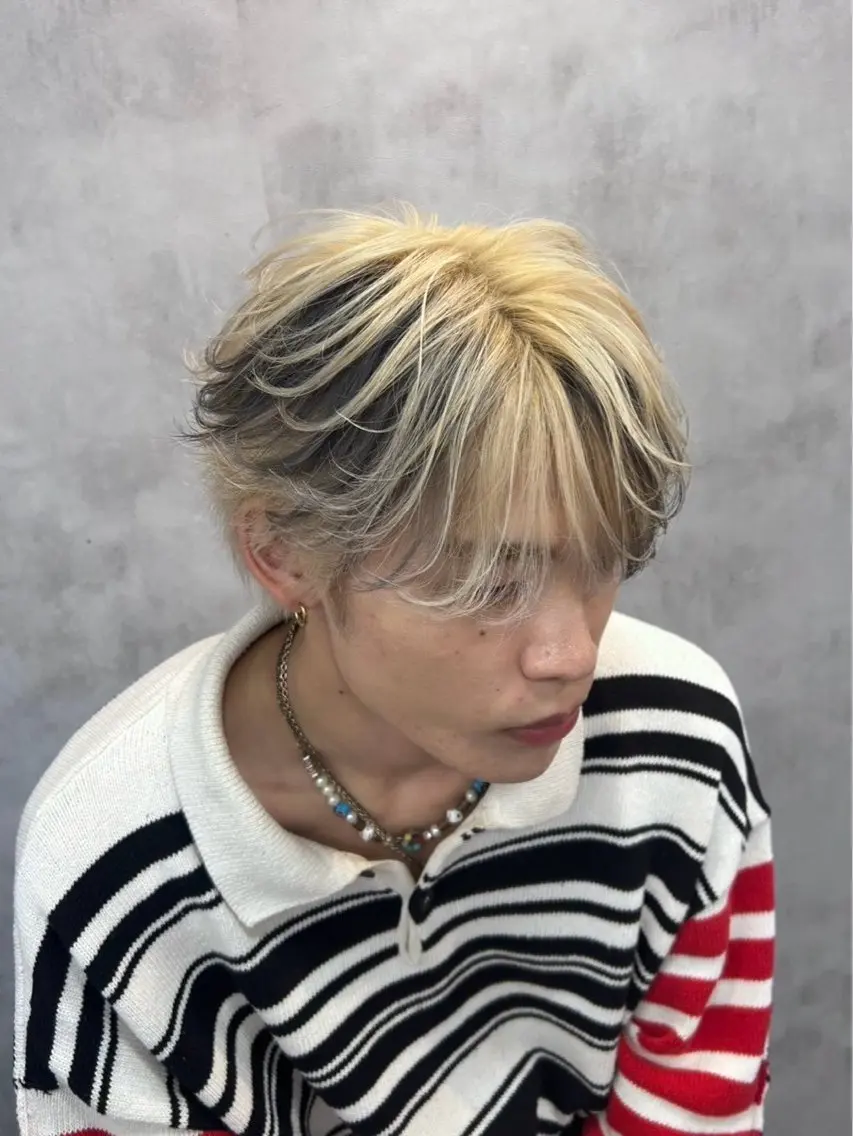カラー パーマ メンズ メンズブリーチ ブリーチ STANCE MEN'S公式のヘアスタイル