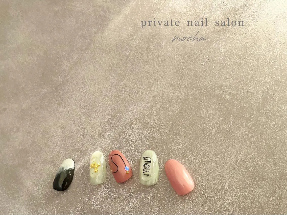 ネイル ぷっくりネイル mocha nailのネイルデザイン