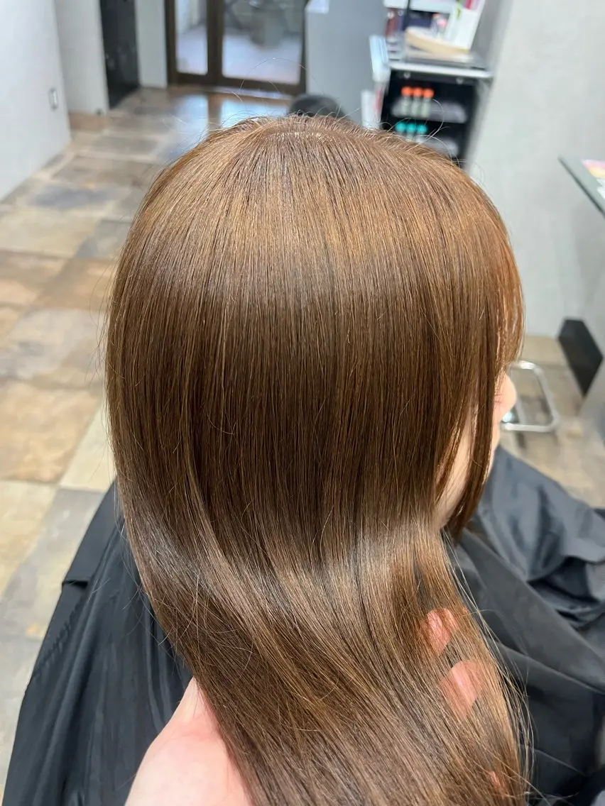 カラー ベージュカラー モカベージュ ヘアカラー レイヤー/トレンド カラー/yuukaのヘアスタイル