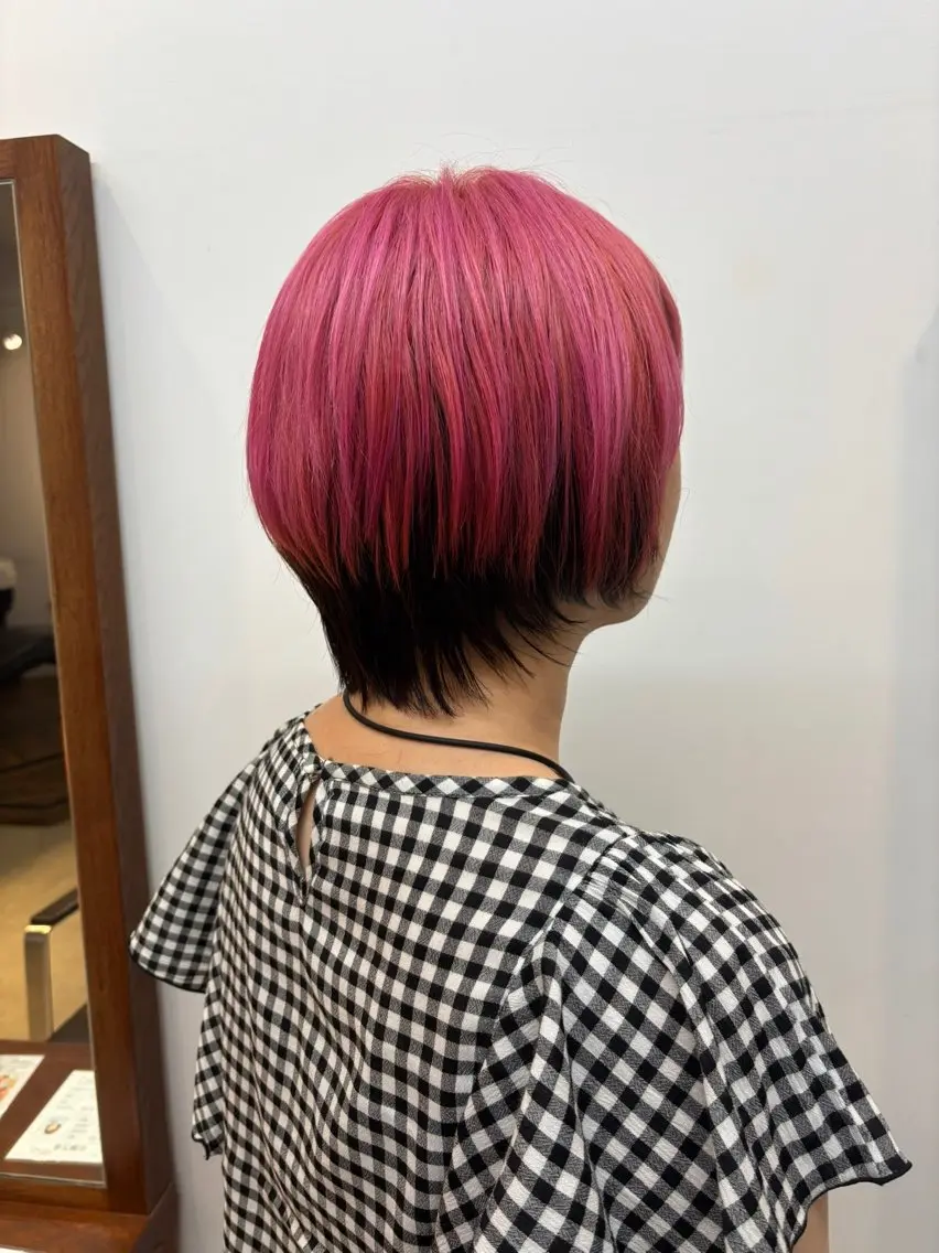 ショート カラー カット ヘアカラー みぞぐち じゅりのヘアスタイル