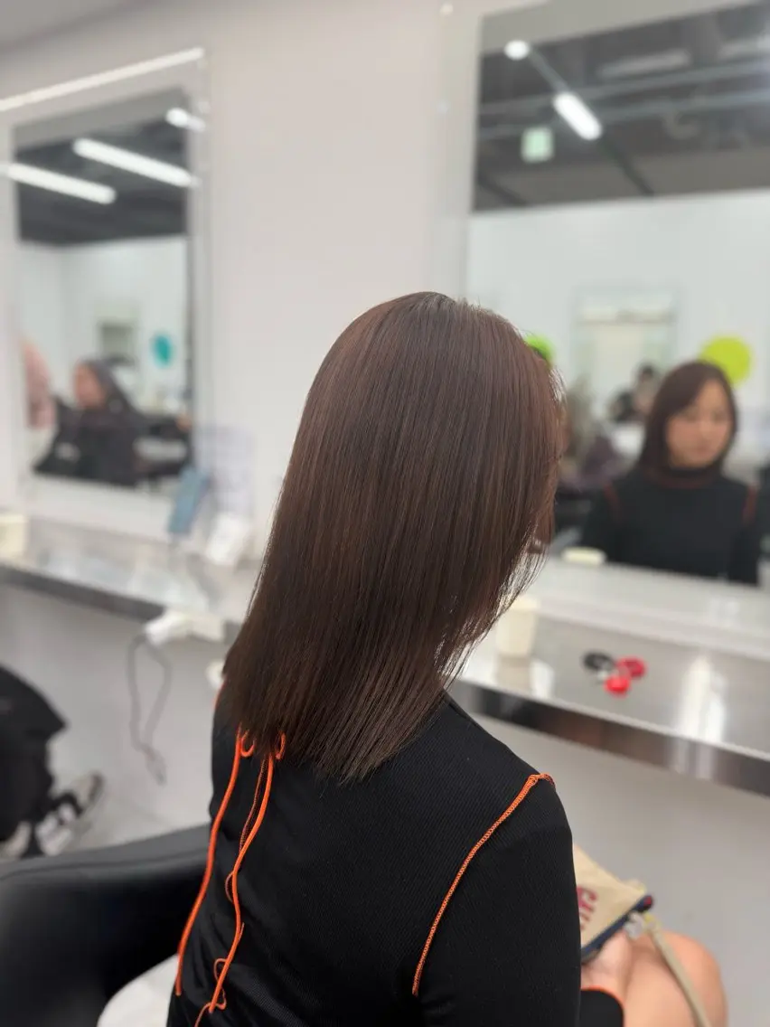 ロング カラー ヘアカラー 中韓レイヤー/ ブラウン🤎はやとのヘアスタイル
