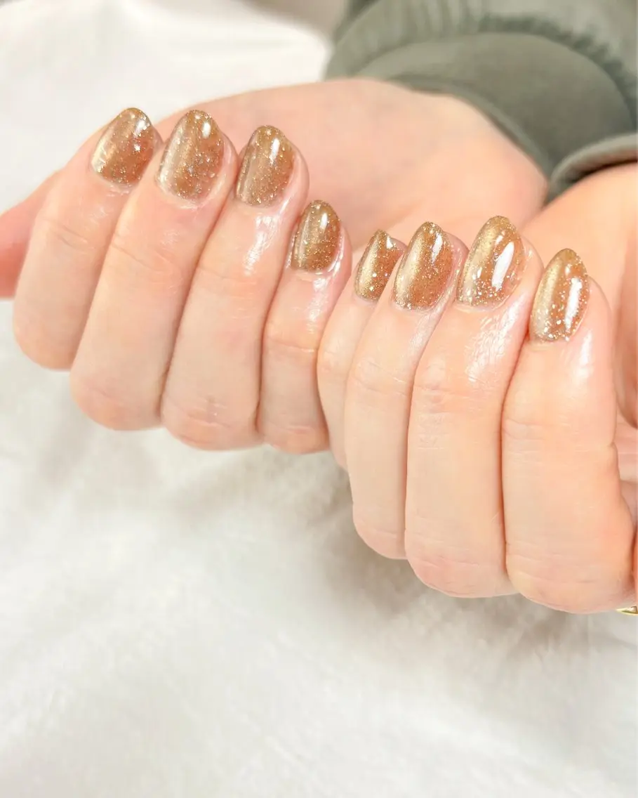 ネイル マグネットネイル ニュアンスネイル ワンカラーネイル Luce nail 🫧なるみのネイルデザイン