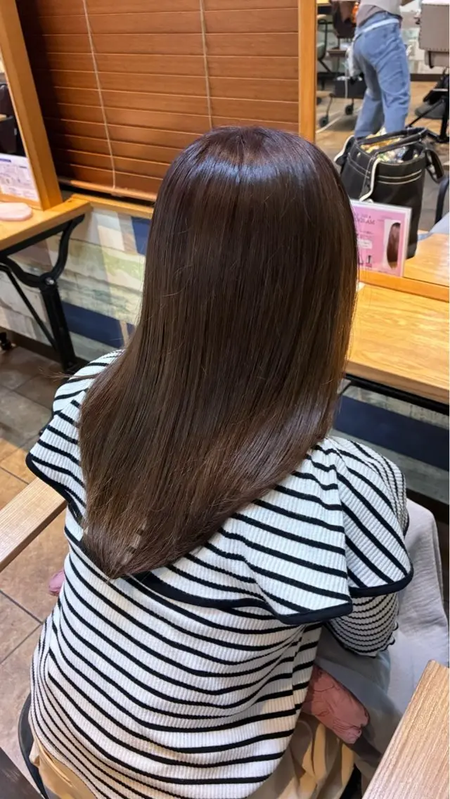 ロング 縮毛矯正 縮毛矯正✨カラー 🤍佐々木彩衣のヘアスタイル