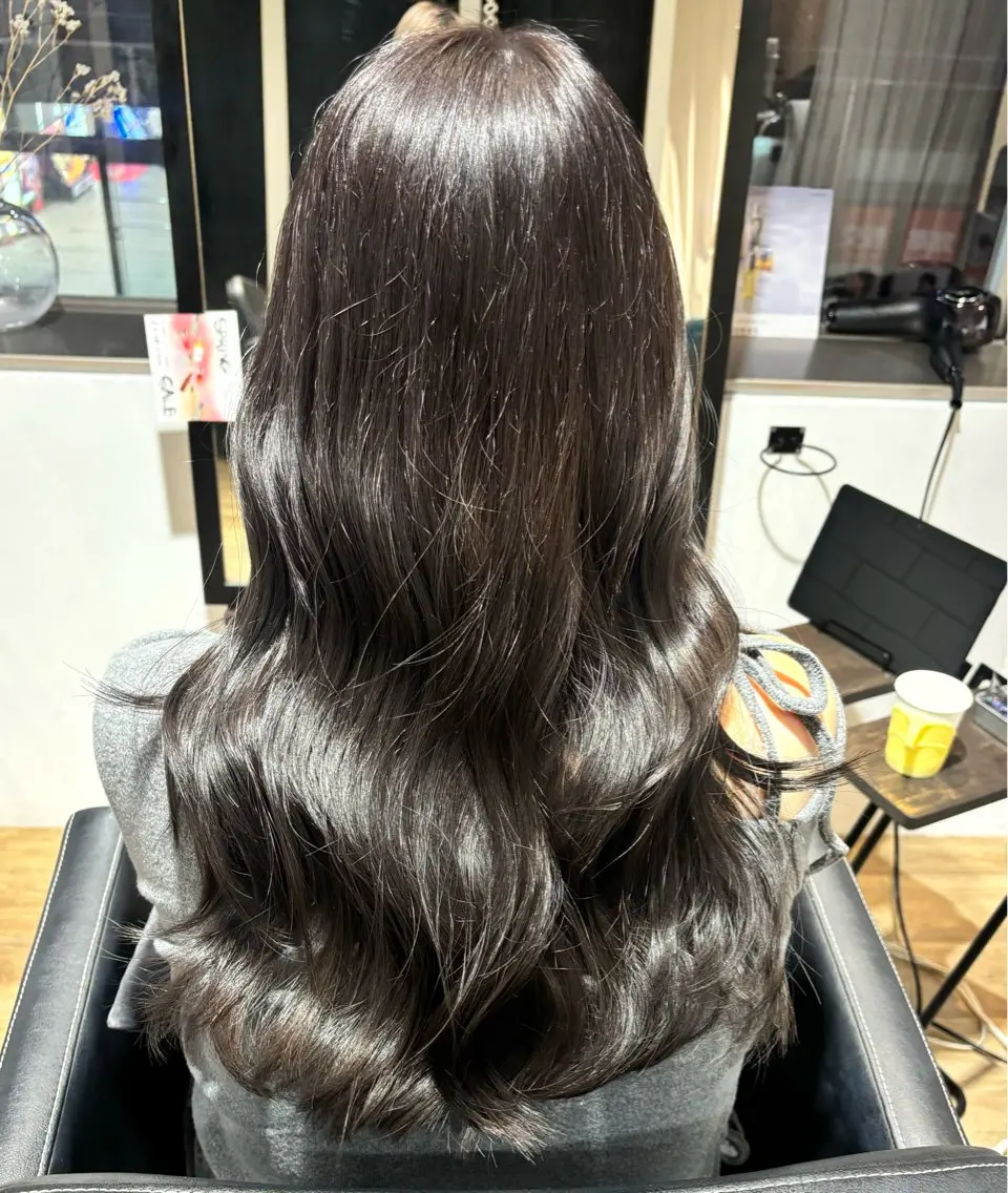 ロング カット ヘアカラー トリートメント 🍒ばばみさき/ マンツーマン施術🍒のヘアスタイル