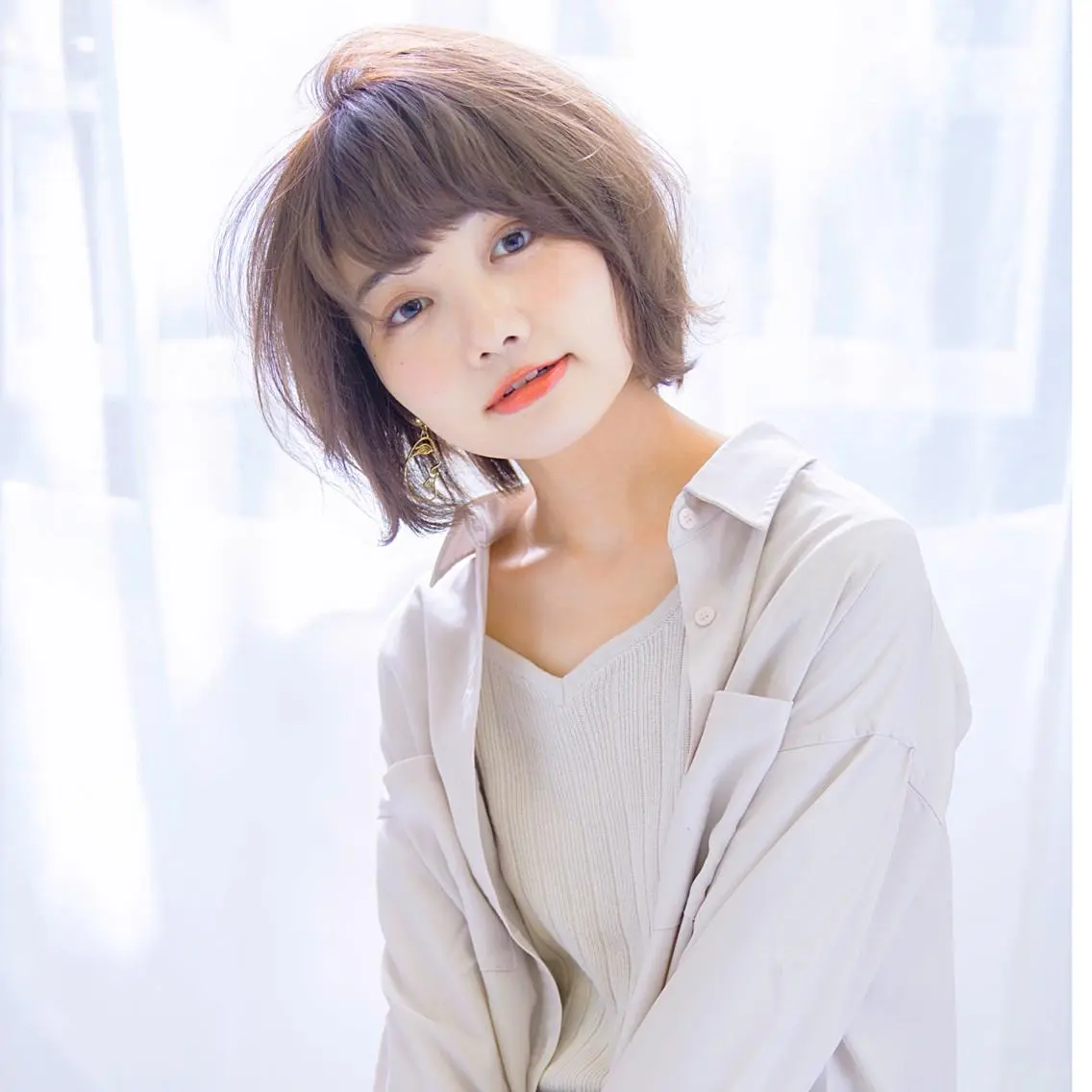 ショート パーマ ハイトーンデザイン カラー特化🌟木下のヘアスタイル