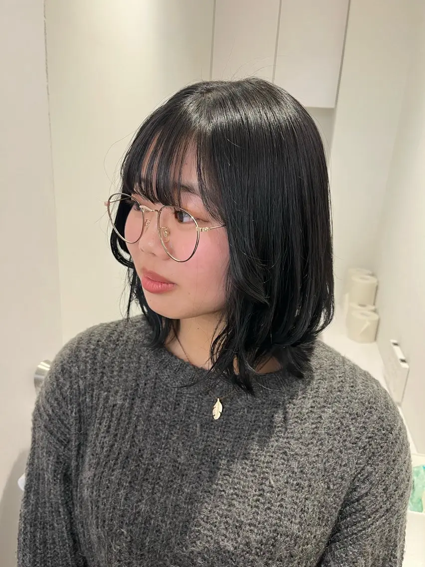 ミディアム ヘアカラー 暖色ツヤ髪/ブリーチ ⭐️honokaのヘアスタイル