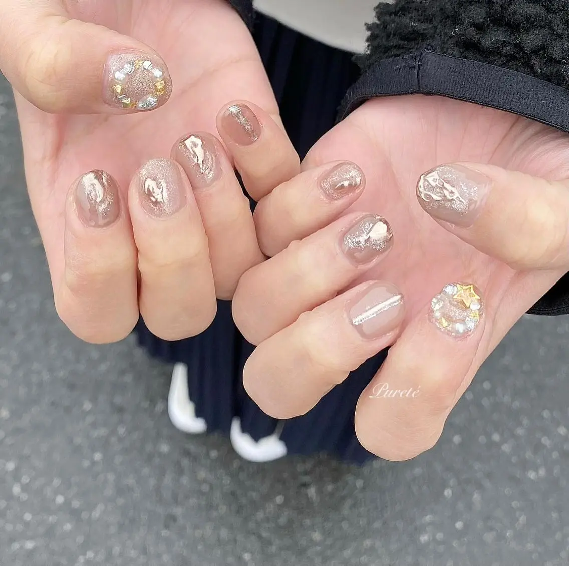 ネイル 冬ネイル クリスマス nailsalon Puretéのネイルデザイン