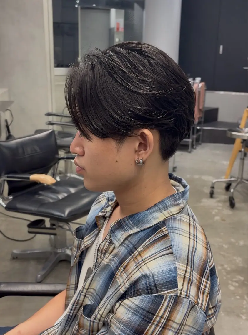 パーマ メンズ カット パーマ トリートメント fifth 山崎 颯人のヘアスタイル