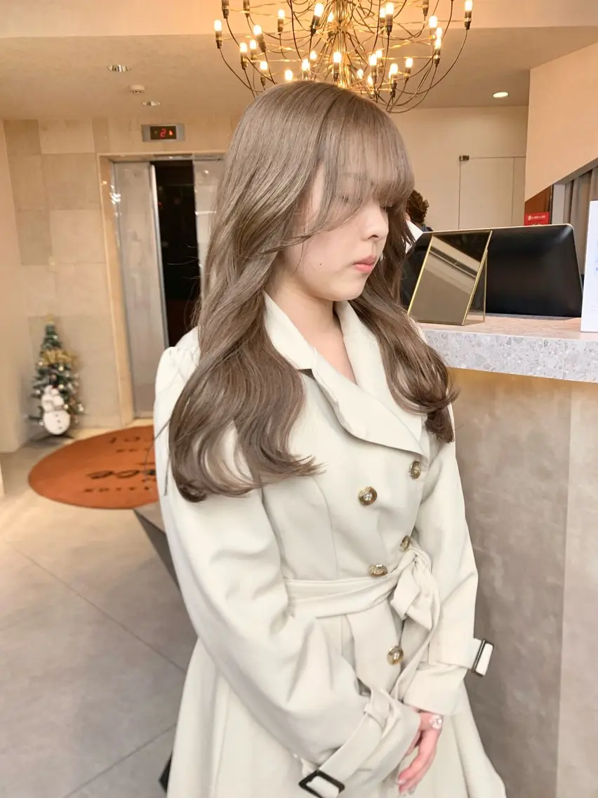 ロング カラー りん 🎀韓国スタイルのヘアスタイル