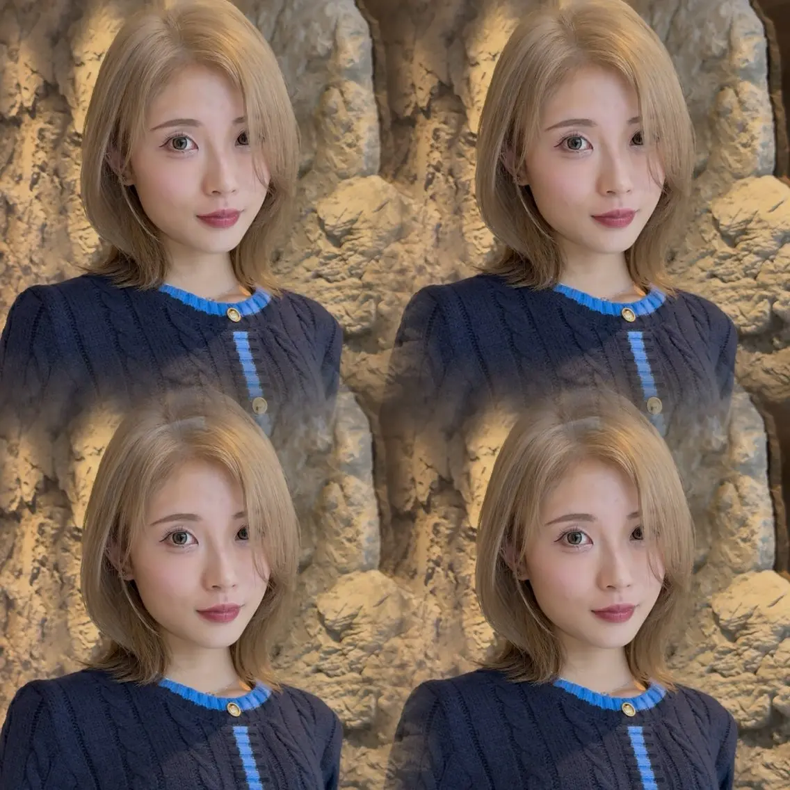 ミディアム カラー ボブレイヤー ボブ レイヤーカット 似合わせカット カット ヘアカラー トリートメント 《髪質改善✖️レイヤ ー🩶》ナオヤのヘアスタイル