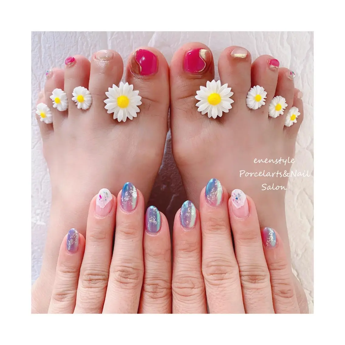 ミディアム ネイル 🐾enen style 🐾のネイルデザイン