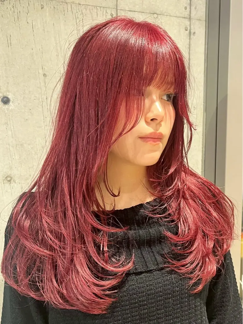 ロング 🇨🇳ハイトーン ワンホン🇰🇷ななのヘアスタイル