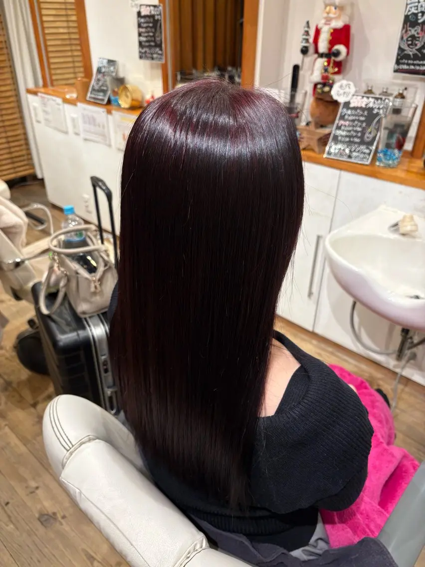 ロング カラー ROSSO川口店 キクチのヘアスタイル