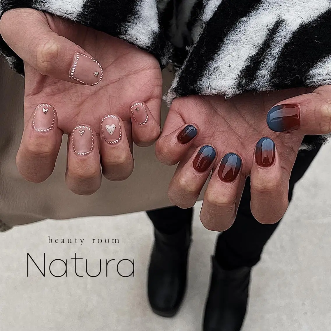ネイル マツエク・マツパ アイブロウ ハンドネイル beautyroom Naturaのネイルデザイン