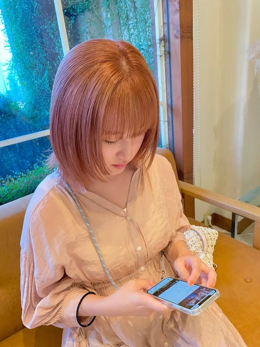 ショート カラー 似合わせヘア🤎透明 感カラー🤎MIKAのヘアスタイル