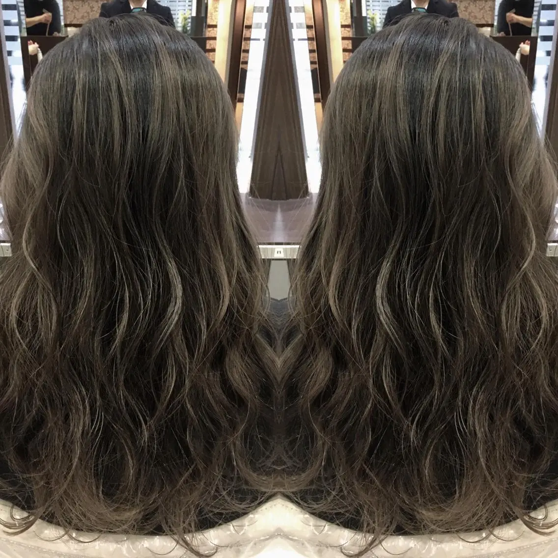 セミロング カラー 寺内 紳悟のヘアスタイル