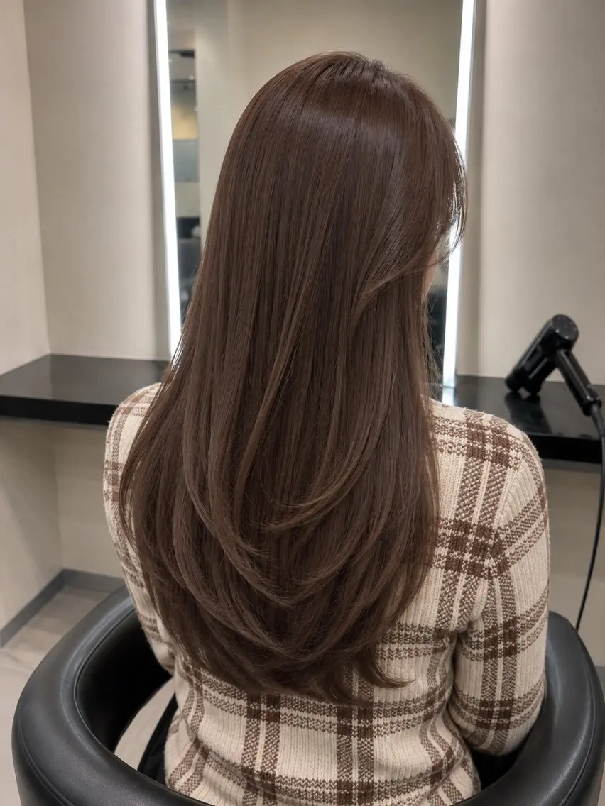 ミディアム カラー ブラウンカラー トリートメント 🌈ウルトワ水素 髪質改善naru🌈のヘアスタイル