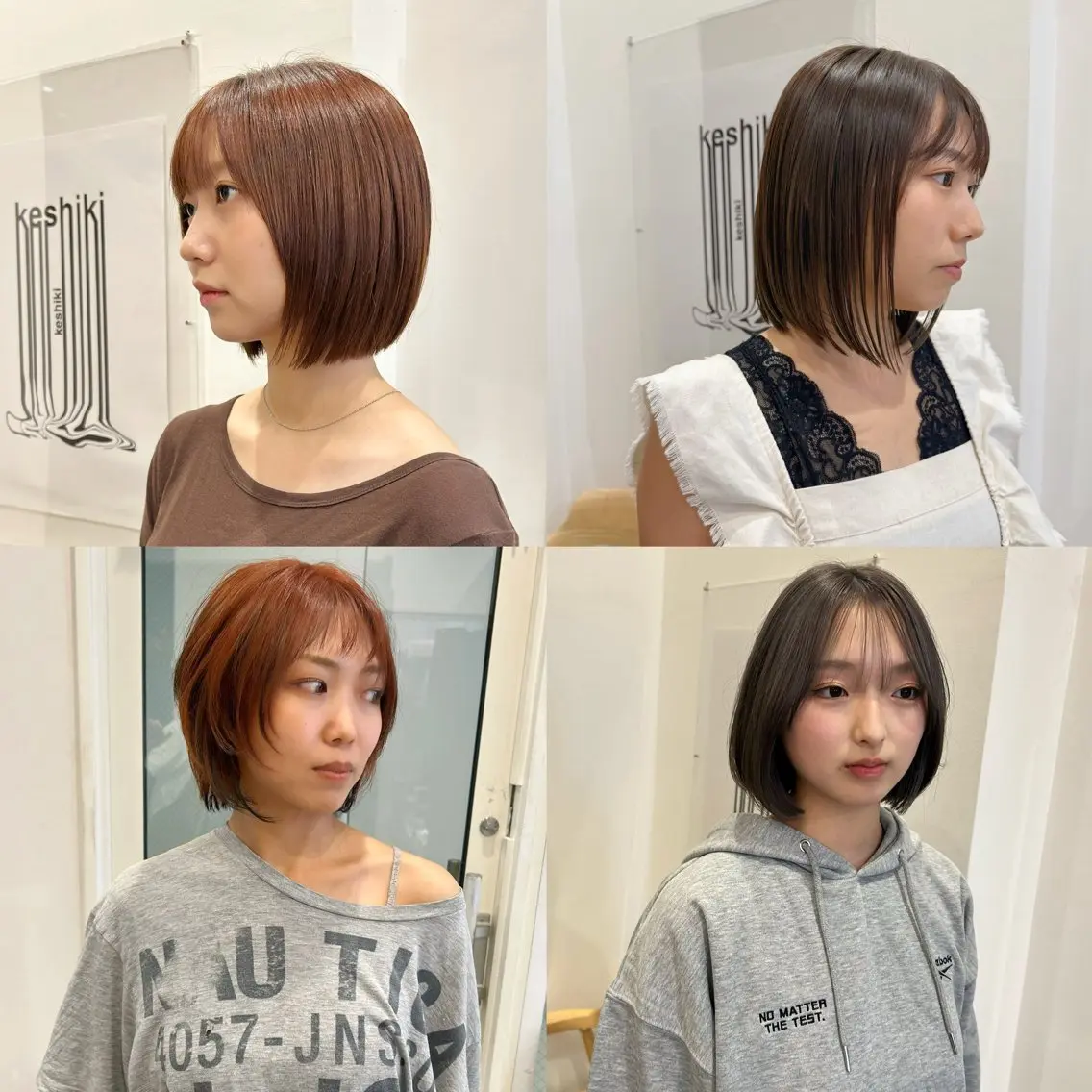 ショート ボブ カット ヘアカラー トリートメント KAZU/レイヤー レイヤー/ハイトーンのヘアスタイル