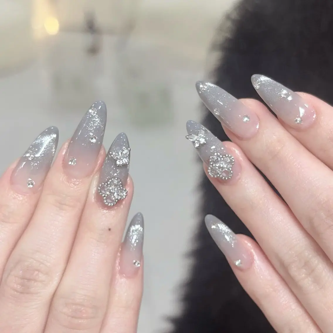 ネイル グラデーション マグネットネイル ワンホンネイル ハンドネイル FLY Nail Salonのネイルデザイン