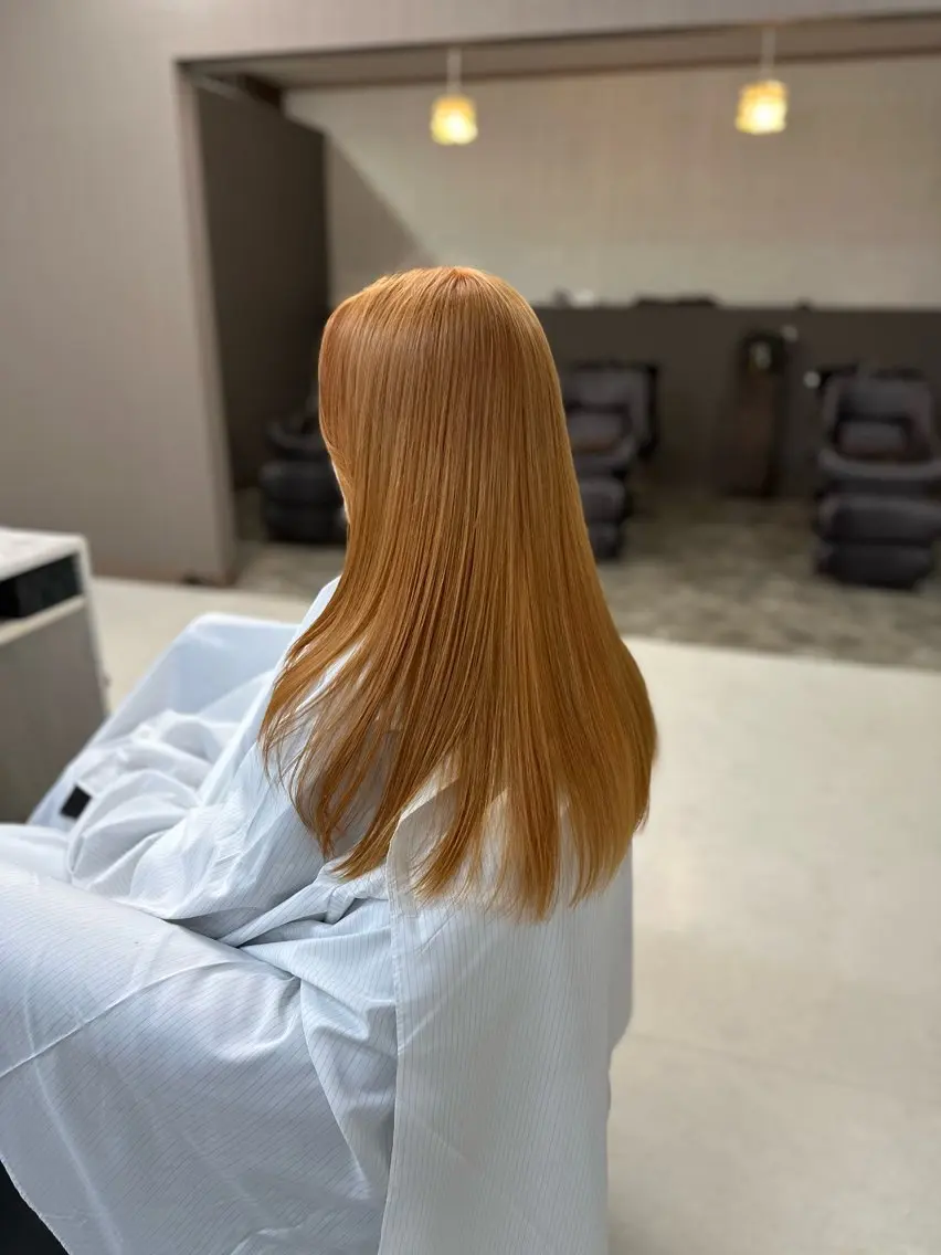セミロング ヘアカラー トリートメント YURI ✨のヘアスタイル