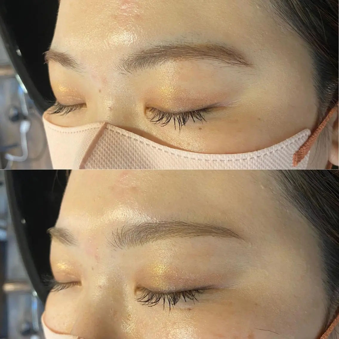 アイブロウ ワックス脱毛 眉カット pep natsumiのヘアスタイル