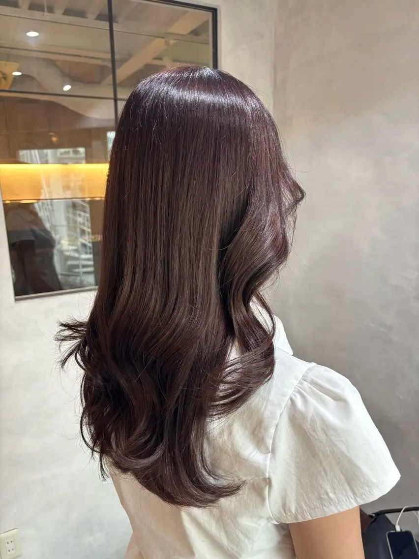 ロング カラー 透明感カラー イルミナカラー manarino マリのヘアスタイル