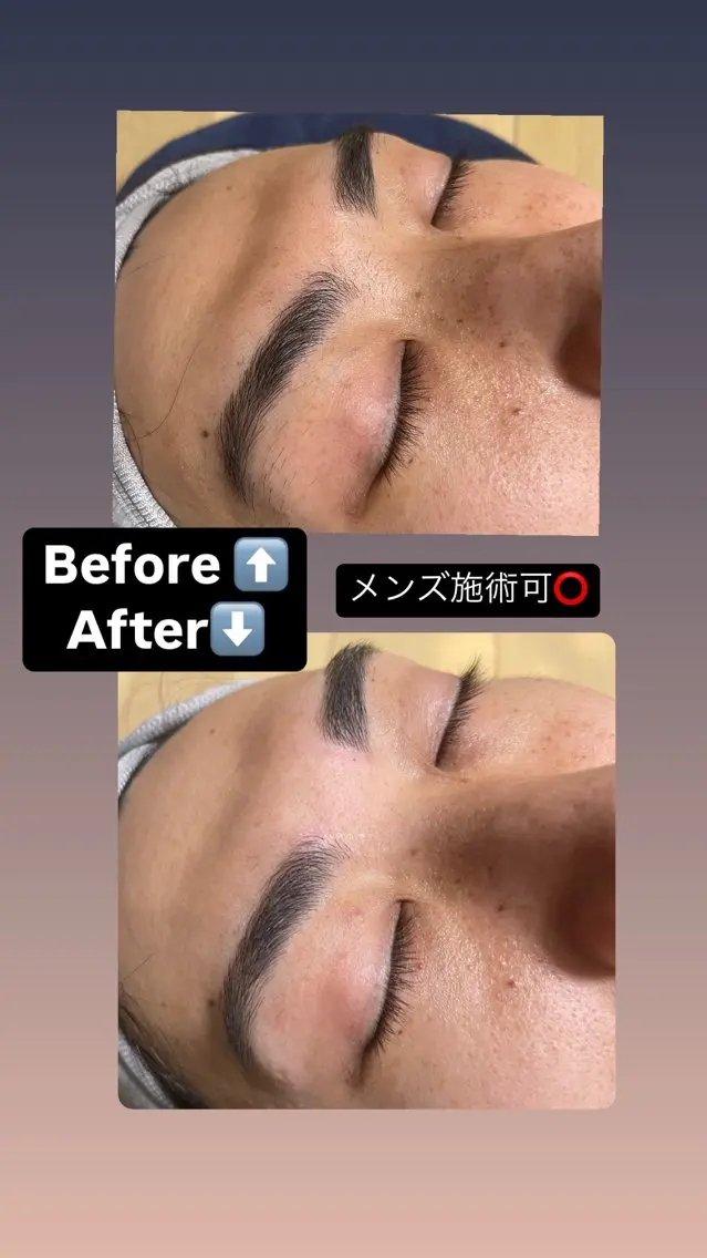 メンズ アイブロウ メンズアイブロウ ワックス脱毛 眉カット 眉とネイルのお店 Leaf🌿津田沼の眉毛・アイブロウイメージ