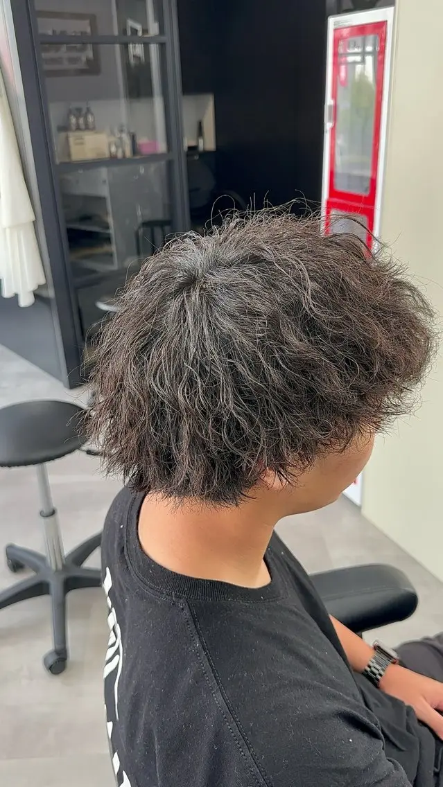 ミディアム ミディアムパーマ カット パーマ 高橋 昂大のヘアスタイル