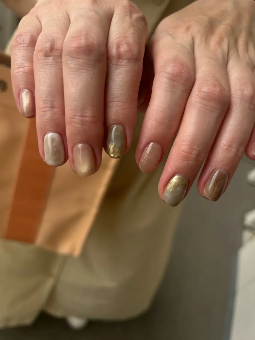 ネイル 梅田🪄ニュアンス aoiのネイルデザイン