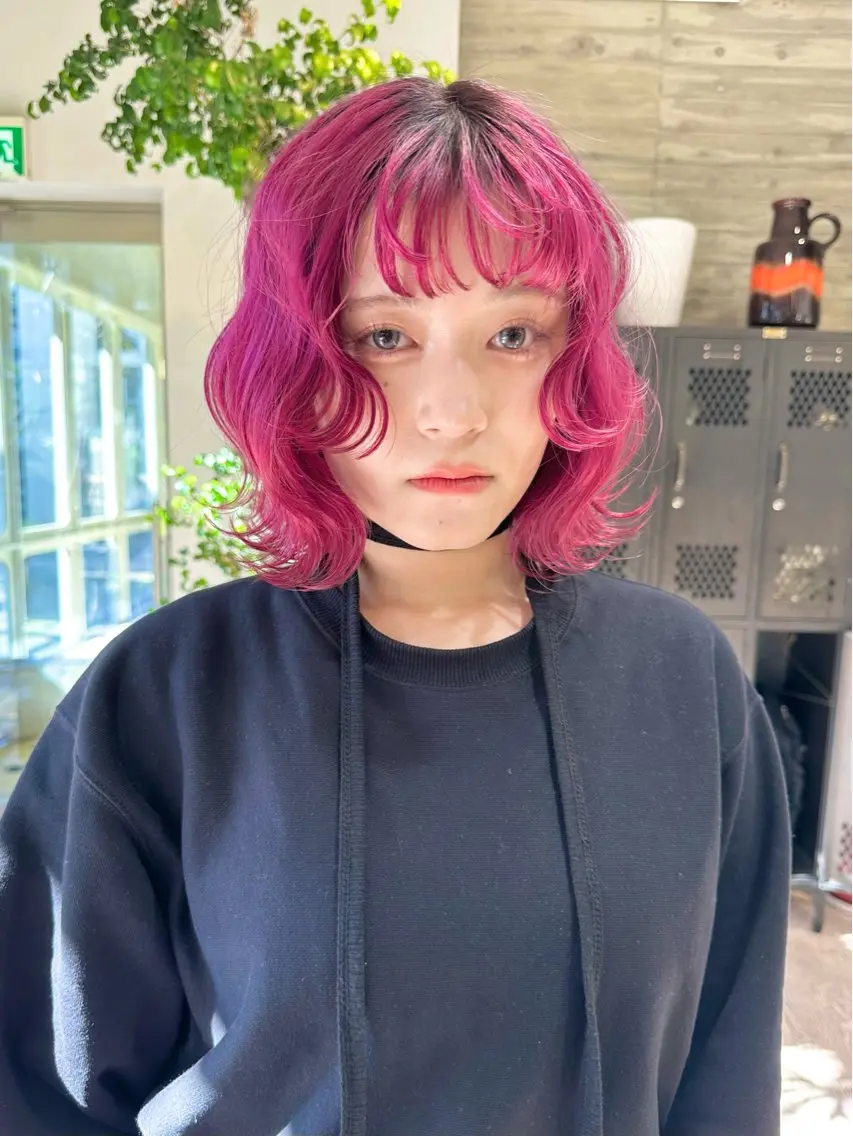 ショート カラー ヘアカラー トリートメント ヘッドスパ ヘアセット kai .のヘアスタイル