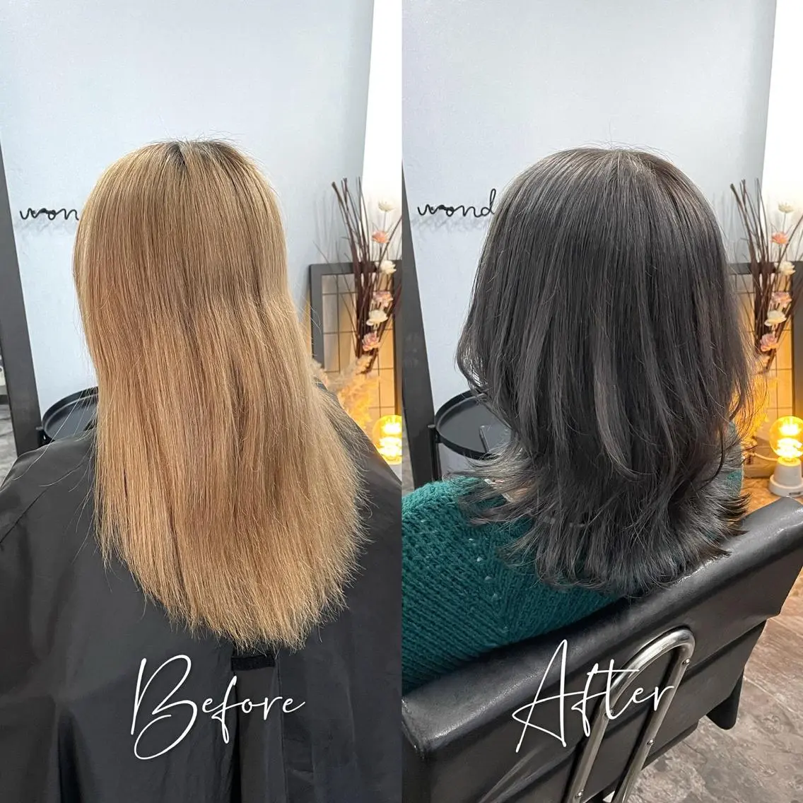 ミディアム カラー グレージュ カット ヘアカラー トリートメント 【 DIPTH 】 代表コウキ🥇のヘアスタイル
