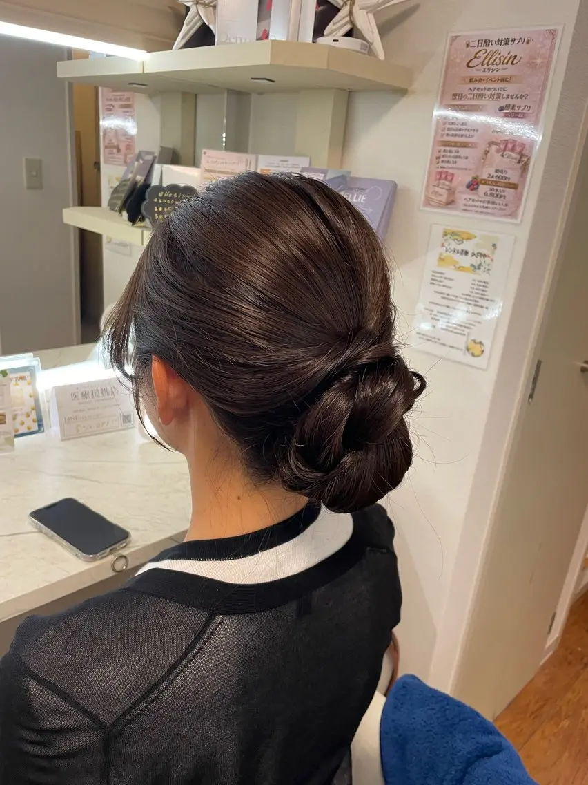 ヘアアレンジ 六本木0分ヘアセット ヘアメイクのヘアスタイル