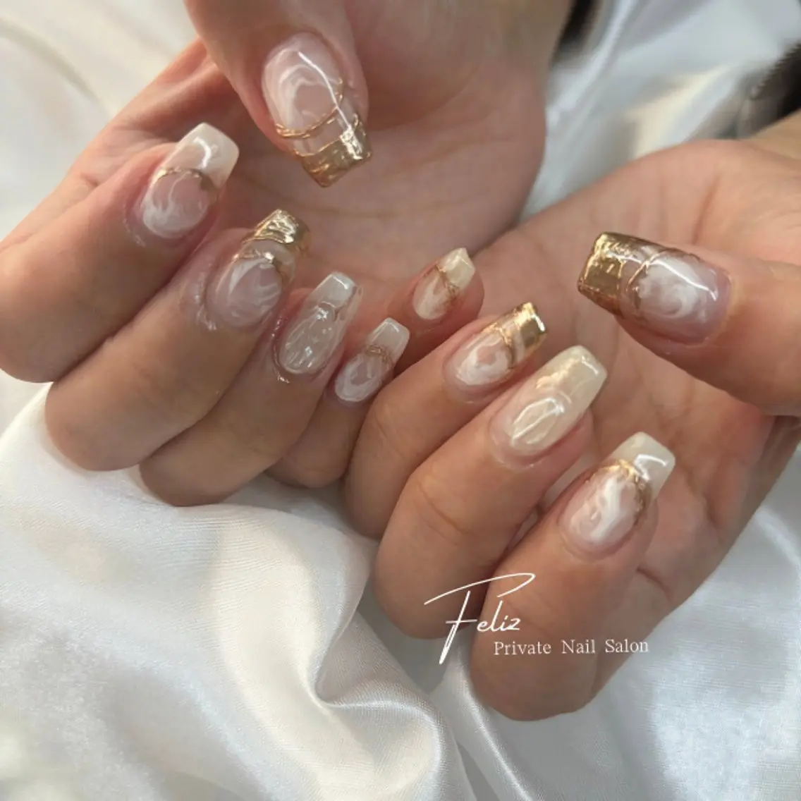 ネイル ハンドネイル フットネイル ハンドケア Feliz yuukaのネイルデザイン