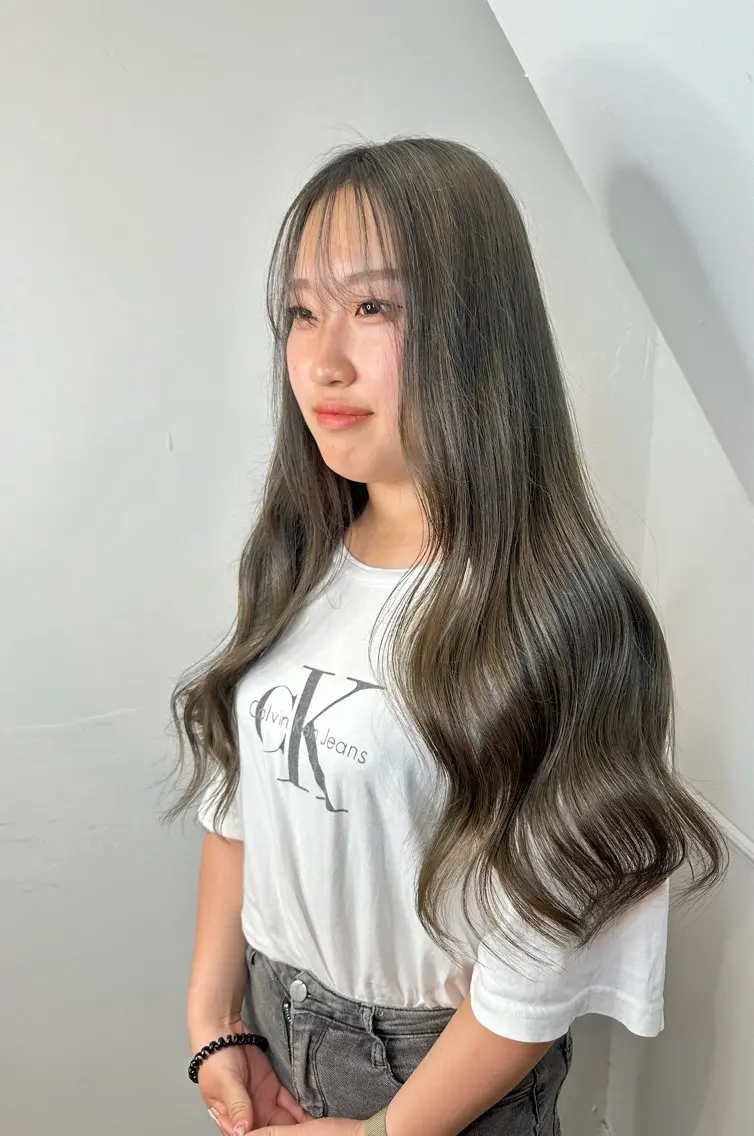 カラー ヘアカラー トリートメント 心斎橋 韓国レイヤ ー指名No.1renのヘアスタイル