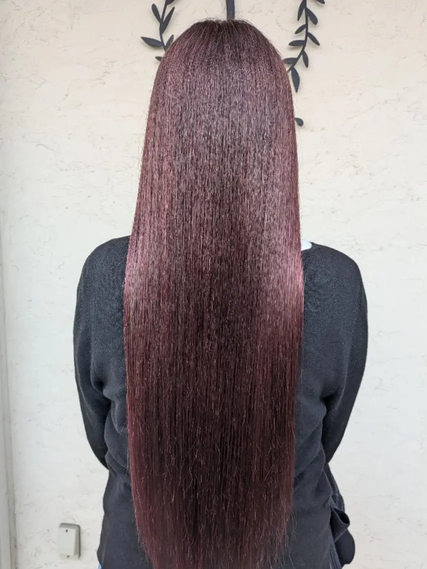 カラー ブリーチ カシス ブリーチなしカラー ピンクカラー 中谷　千鶴 ◎ブリーチカラー得意のヘアスタイル