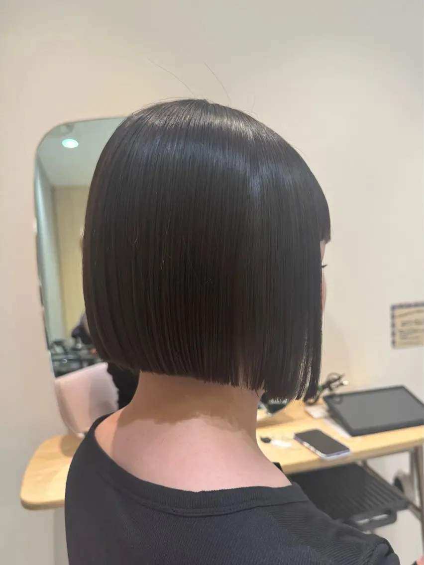 ショート ボブ カット トリートメント 𝘀𝗮𝗲 ⑅*/ 艶髪/ショートボブのヘアスタイル
