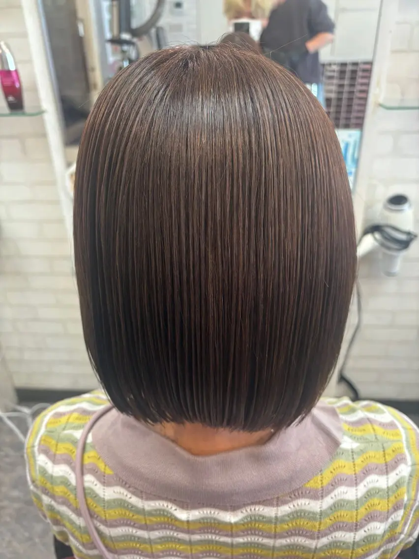 ミディアム 縮毛矯正 トリートメント 髪質改善サロン soukiのヘアスタイル