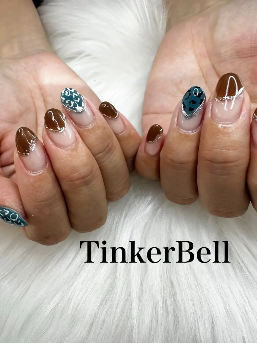 ネイル シンプルネイル ハンドネイル Tinker Bellのネイルデザイン