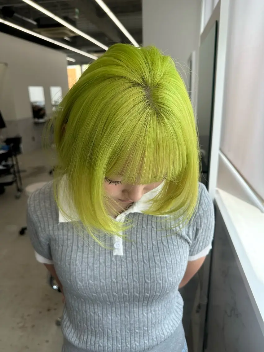 ショート カラー ブリーチ ケアブリーチ トリートメント ヘアカラー ブリーチ/ハイトーン 名古屋栄/SHIONのヘアスタイル