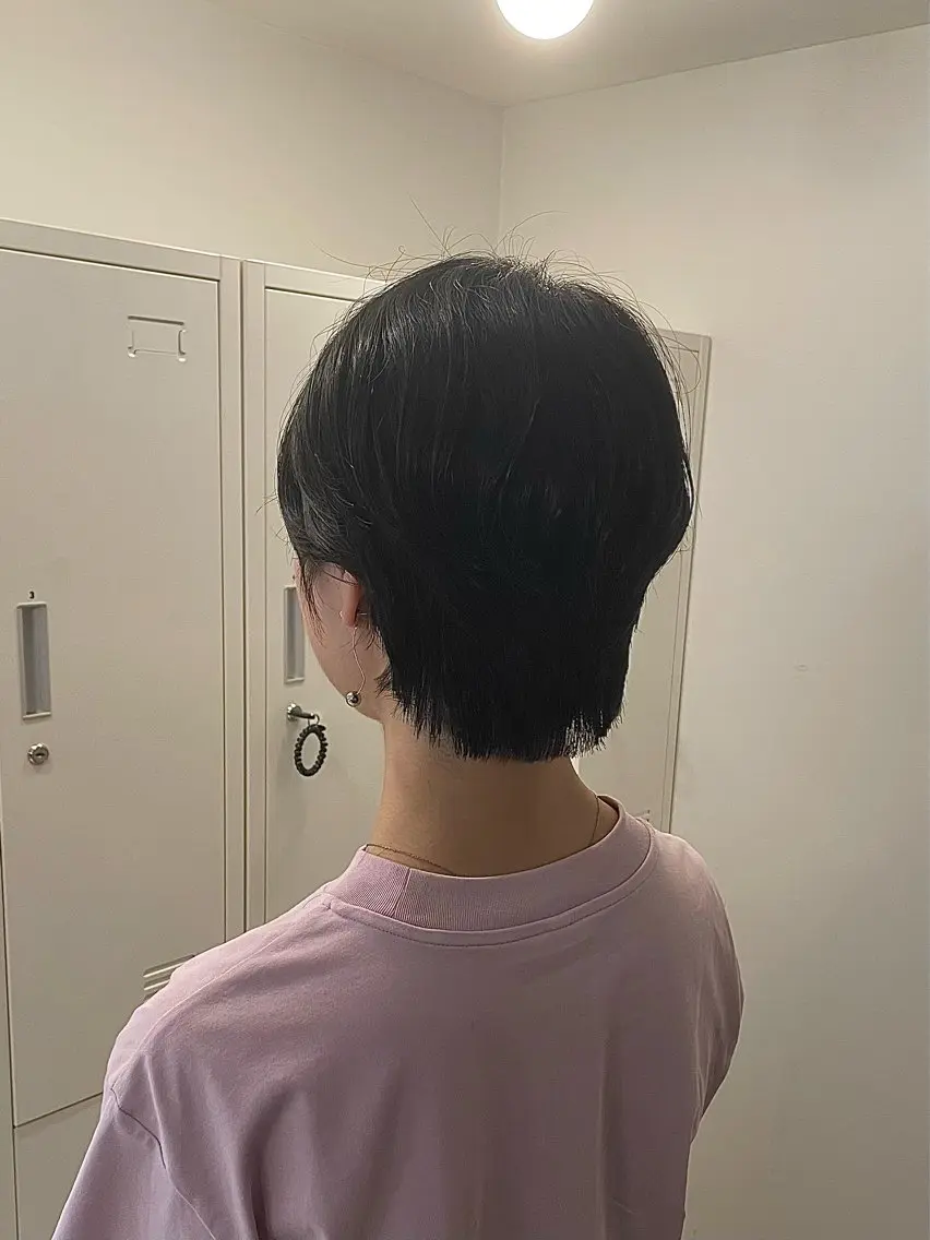 ショート ハンサムショート くびれヘア ショートヘア パーマモデル/ 🌷内藤美乃🌷のヘアスタイル