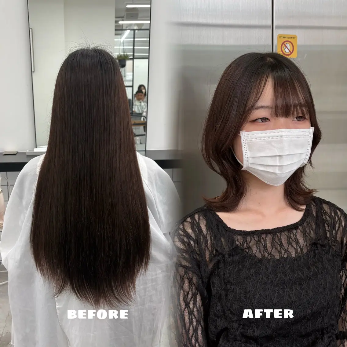 ミディアム ボブ くびれヘア カット 🌟ゆりあ🌟 JILLSTUDIOのヘアスタイル