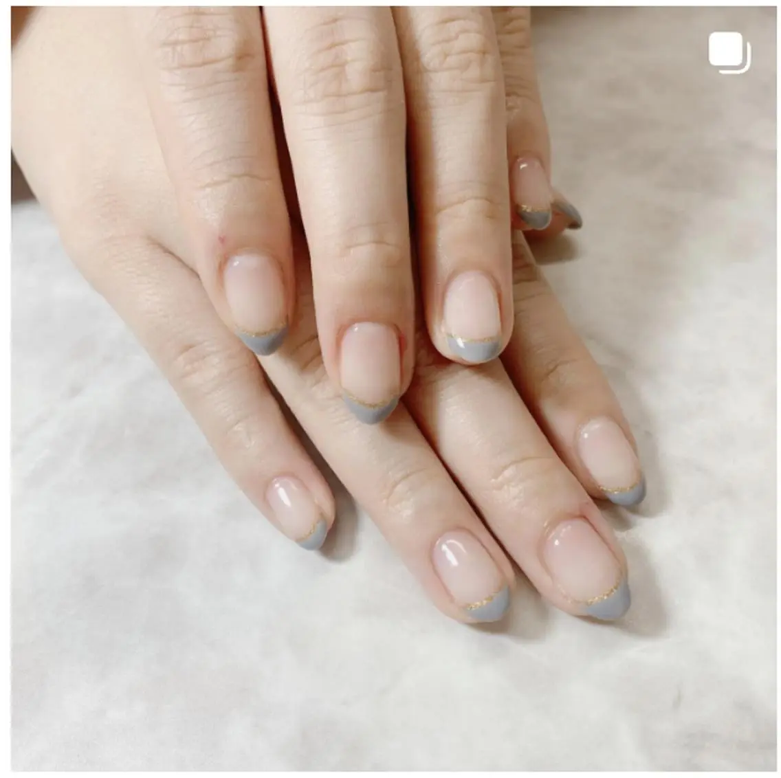 🤍.꒰ঌ1ヶ月以内の再来店໒꒱オフ込み定額デザインハンドネイル💅🏻4730円の写真