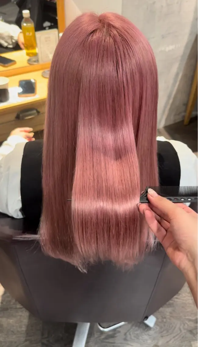 セミロング ヘアカラー 🎀Yuzumi/ カット/パーマ🎀のヘアスタイル